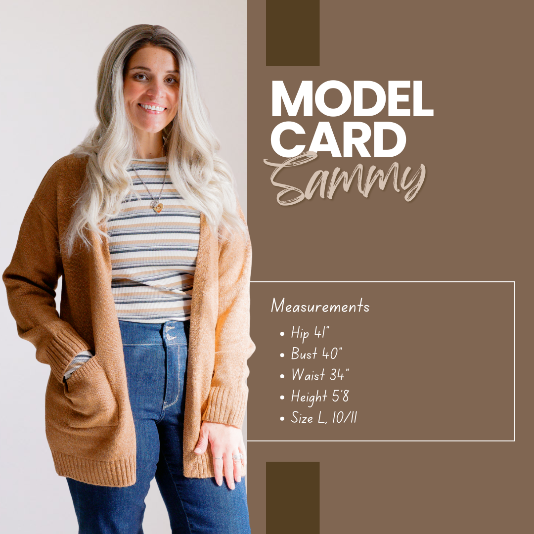 Sundown Chic Stripes Thumbhole Top